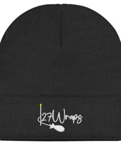 27Wraps Beanie: schwarze Karpfen Mütze für Angler. Die 27Wraps Spod Logo Beanie ist ein tolles Geschenk für Karpfenangler. Beanies für Angler hier bestellen.