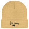 27Wraps Beanie: sandfarbene Karpfen Mütze für Angler. Die 27Wraps Spod Logo Beanie ist ein tolles Geschenk für Karpfenangler. Beanies für Angler hier bestellen.