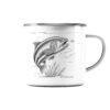 Trout Emaille Tasse für Angler. Raubfisch Angler Tasse als Geschenk für Angler. Tassen für Forellenangler hier bestellen.