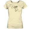 Carp Girl Damen T-Shirt für Karpfenanglerin in butter. Besondere T-Shirts für Anglerinnen von 27Wraps.