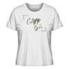 Carp Girl Damen T-Shirt für Karpfenanglerin in weiß. Besonderes Angler T-Shirt Damen und Anglershirts von 27Wraps.