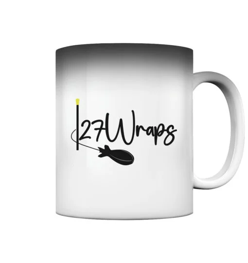 27Wraps Spod Logo Zaubertasse für Angler. Ein tolles Angler Geschenk für Karpfenangler. Nachhaltige Angler Geschenke und Angler Tassen hier bestellen.