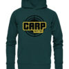 Carp Hunter Hoodie für Karpfenangler in glazed green mit dem auffälligen carphunter Design für Karpfenangler. Ein tolles Geschenk für Angler!