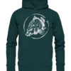 Grüner Bio Karpfen Hoodie für Angler: Carp Hoodie für Karpfenangler. Ein tolles Angler Geschenk.