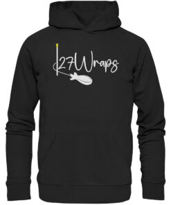 27Wraps Spod Logo Premium Hoodie für Karpfenangler im eleganten Schwarz. Hochwertige Angler Bekleidung hier bestellen.