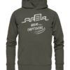 Bio Urban Carpfishing City Hoodie für Karpfenangler: olivgrüner Karpfen Hoodie für Angler. Ein tolles Angler Geschenk.