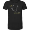 Bio Catfish Hunter Wels T-Shirt für Welsangler in schwarz mit Welsdesign und Schriftzug. Ein tolles Geschenk für Wels Angler. Wels Shirts für Angler.