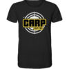 Schwarzes Carp Hunter T-Shirt für Karpfenangler mit dem auffälligen carphunter Design für Karpfenangler. Ein tolles Geschenk für Angler!