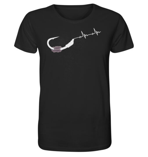 Bio Karpfen Shirt für Karpfenangler: schwarzes Carp Shirt für Angler. Ein tolles Angler Geschenk.