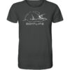 Karpfenangeln vom Boot: das Boatlife Karpfen Shirt für Karpfenangler. Ein tolles Geschenk für Angler. Bio Angler T-Shirt in Anthrazit bestellen.