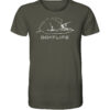 Karpfenangeln vom Boot: das Boatlife Karpfen Shirt für Karpfenangler. Ein tolles Geschenk für Angler. Bio Angler T-Shirt in Olivgrün bestellen.