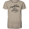 Bio Urban Carpfishing City Shirt für Karpfenangler: hellbraunes Karpfen T-Shirt für Angler. Ein tolles Geschenk für Angler.