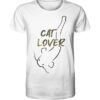 Bio Catfish Lover Wels T-Shirt für Welsangler in weiß mit Welsdesign und Schriftzug. Ein tolles Geschenk für Wels Angler. Wels Shirts für Angler.