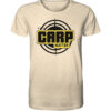 Naturweißes Carp Hunter T-Shirt für Karpfenangler mit dem auffälligen carphunter Design für Karpfenangler. Ein tolles Geschenk für Angler!