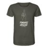 Fingers Crossed T-Shirt für Karpfenangler: ein cooles Karpfen Shirt für Karpfenangler mit Rückendruck in olivgrün. Ein elegantes T-Shirt zum Karpfenangeln und eine besondere Geschenkidee für Karpfenangler.