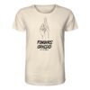 Fingers Crossed T-Shirt für Karpfenangler: ein cooles Karpfen Shirt für Karpfenangler mit Rückendruck in naturweiß. Ein elegantes T-Shirt zum Karpfenangeln und eine besondere Geschenkidee für Karpfenangler.