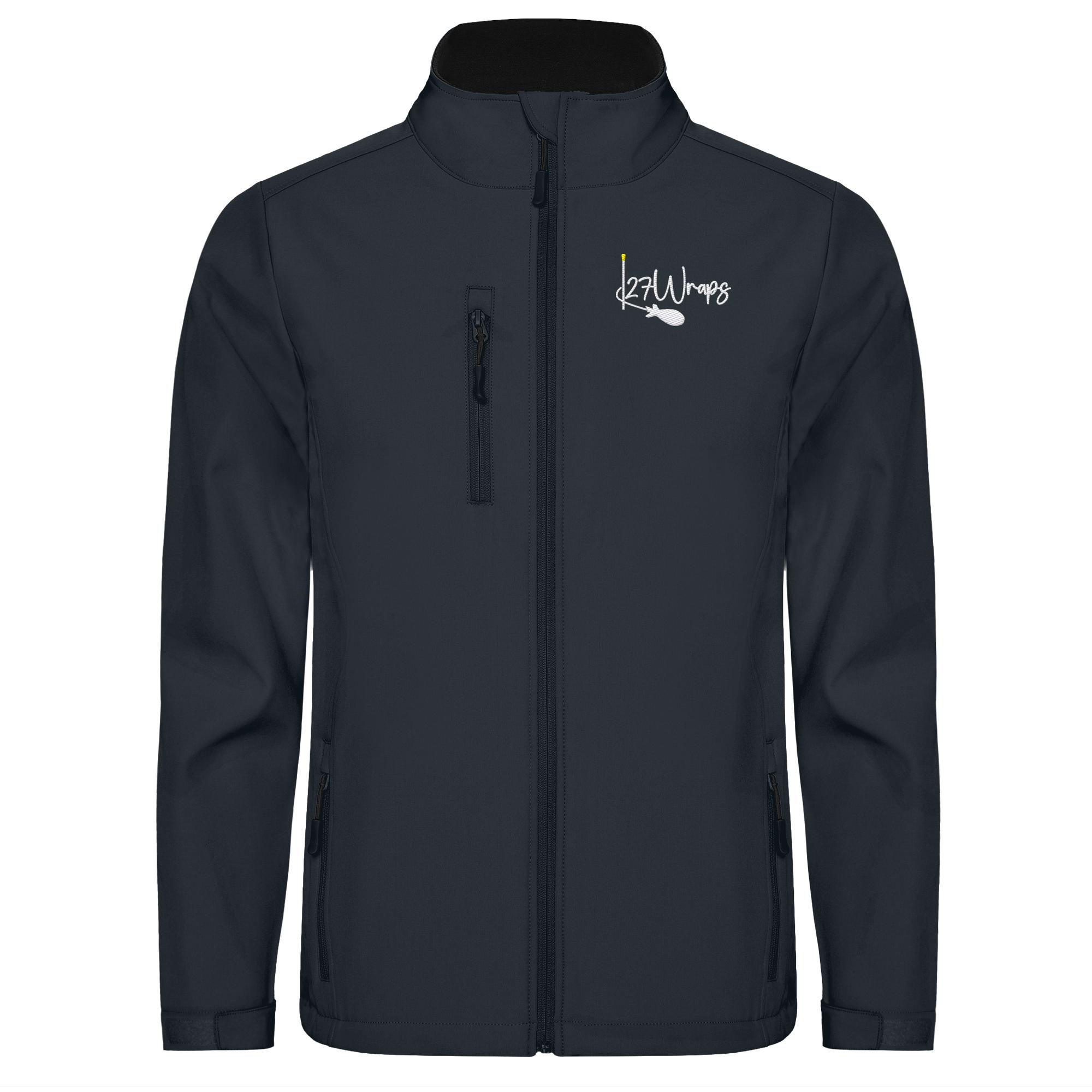 27Wraps Softshell Jacke für Karpfenangler: warme, bequeme Angler Softshell Jacke mit Stick. Windabweisende Karpfen Jacke zum Karpfenangeln. Ein besonderes Geschenk für Karpfenangler.