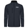 27Wraps Curved Softshell Jacke für Karpfenangler: warme, bequeme Angler Softshell Jacke mit Stick. Windabweisende Karpfen Jacke zum Angeln in Schwarz. Ein besonderes Geschenk für Karpfenangler.