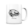 Urban Catfish Tasse für Welsangler mit elegantem Wels Druck. Perfekt als Geschenk für Angler - urbane Tasse für Wallerangler.